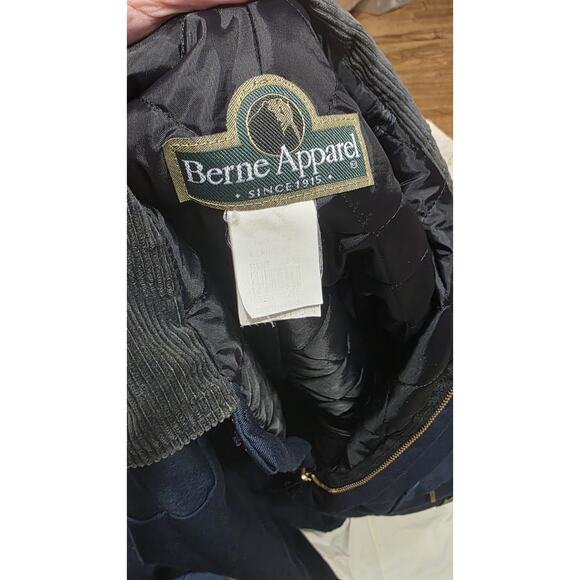 BERNE Apparel Insulated Canvas Coveralls Corduroy Collar Side Zip SZ XL 48-50 - Picture 9 of 11